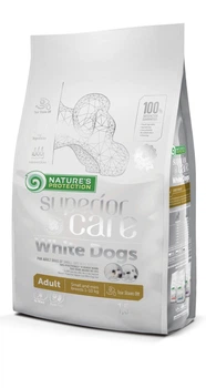 Сухой корм Nature's Protection Superior Care White Dogs Adult Small and Mini Breeds Lamb для взрослых собак мелких пород с белой шерстью с ягненком 10кг