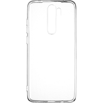Чехол силиконовый Silicone Case WS для Xiaomi Redmi Note 8 Pro прозрачный с защитой камеры