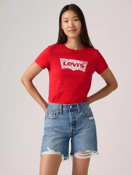 Футболка хлопковая женская Levi's 531871554 S Красная (1160254832)