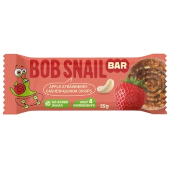 Батончик детский Bob Snail Яблоко, клубника, кешью и кроссы киноа 35 г (1740727)