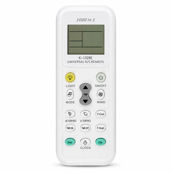 Универсальный пульт для кондиционера K-1028E 1000 в 1 с цифровым LCD-дисплеем