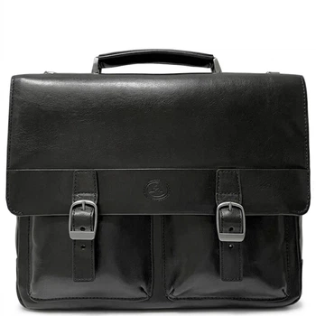 Мужской портфель из натуральной кожи Italico 9276G-35 Черный 35x27x8 см TONY PEROTTI 000348297