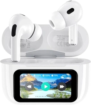 Наушники XO X36 TWS с сенсорным дисплеем Белый (XO-X36-WH)