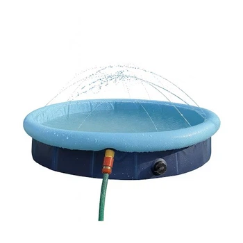 Бассейн для собак Nobby Splash L с фонтанчиками голубой 160x30 см 62299