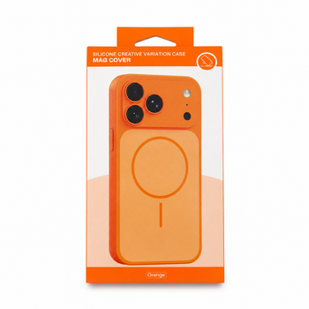 Чохол Premium для смартфона Silicone Creative Variation Case MAG COVER Apple iPhone 17 Pro 4,Orange (MagCOViP17P-4)