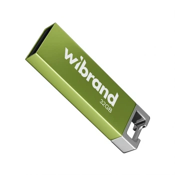 Флеш-память USB 32GB Wibrand Chameleon USB 2.0 металл моноблок голубой