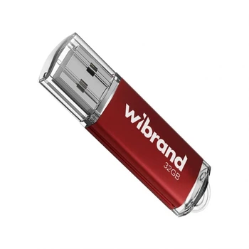 Флешка USB 32GB USB 2.0 пластиковая красная с крышкой