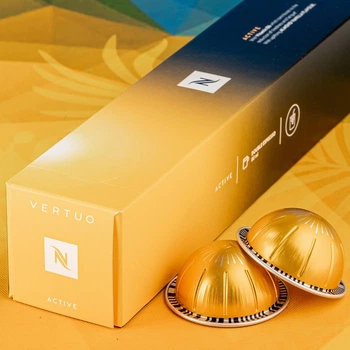 Кофе в капсулах Nespresso Vertuo Active (аромат миндаля и ванили), Швейцария (10шт), 80 мл