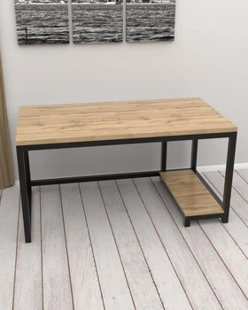 Компьютерный стол в стиле лофт EcoLoft Аскольд DSP-1504-1 Дуб Аппалачи