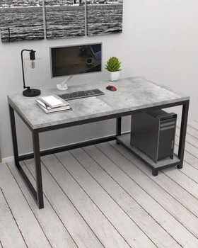 Компьютерный стол в стиле лофт EcoLoft Аскольд DSP-1504-10 Бетон Миллениум