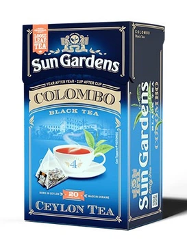 Чай чорно-зелений Colombo (20 пірамідок), ТМ Sun Gardens