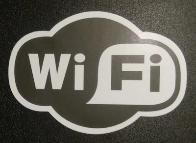 Стикер этикетка наклейка самоклейка Wi-Fi 1 (8,5см х 5,5см)