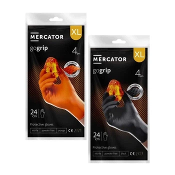 Перчатки нитриловые Mercator gogrip 4 шт ХL 5 уп (4813)