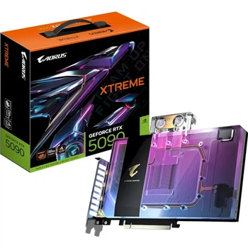 Видеокарта GIGABYTE AORUS GeForce RTX 5090 XTREME WATERFORCE WB 32G (GV-N5090AORUSX WB-32GD)