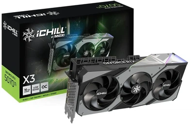 Видеокарта Inno3D GeForce RTX 5070 Ti iCHILL X3 (C507T3-16D7X-176069H)