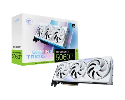 Видеокарта MSI GeForce RTX 5060 Ti GAMING TRIO WHITE (RTX 5060 Ti 8G GAMING TRIO WHITE)