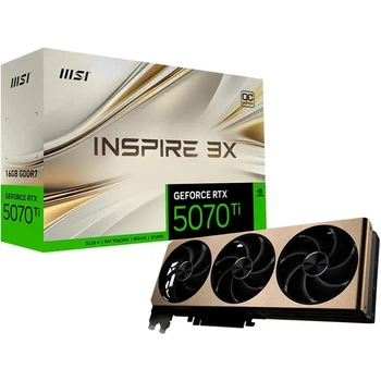 Видеокарта MSI GeForce RTX 5070 Ti INSPIRE 3X PLUS (RTX 5070 Ti 16G INSPIRE 3X PLUS)