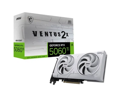 Видеокарта MSI GeForce RTX 5060 Ti VENTUS 2X OC WHITE PLUS (RTX 5060 Ti 8G VENTUS 2X OC WHITE PLUS)