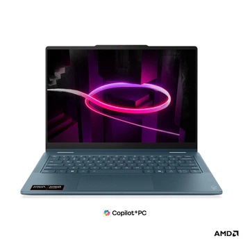 Ноутбук Lenovo Yoga 7 2-в-1 14AGP11 (83TD0085RM), AMD Ryzen AI 7 445 / 14" / OLED / Touch / RAM 24 ГБ LPDDR5X / SSD 1 ТБ / AMD Radeon 840M / Без ОС / Бірюзовий