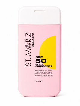 Солнцезащитный лосьон для тела St. Moriz Suncare SPF 50 Body Sunscreen, 200 мл