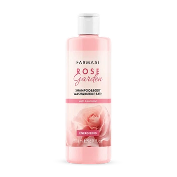 Шампунь, гель для душу та піна для ванни 3в1 Rose Garden, Farmasi 500 мл