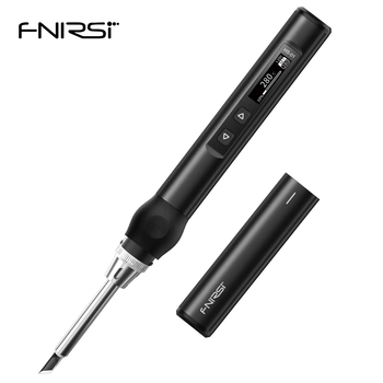 Электрический паяльник Fnirsi HS-01 Black 65/96 Вт 80-420°C USB/DC умный паяльник с регулировкой температуры