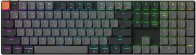 Клавіатура бездротова Keychron K5 QMK Low-Profile 2.0 Banana Bluetooth/USB Black/Grey (4894979010230)