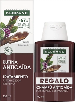 Zestaw do pielęgnacji włosów Klorane Quinine and Edelweiss Serum do włosów 100 ml + Szampon do włosów 100 ml (3282779433181)