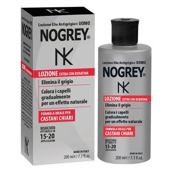 Лосьйон проти сивини з кератином Nogrey lozione Elio Antigrigio Extra con Keratina 200ml