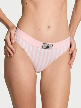 Трусики танга жіночі бавовняні Victoria's Secret 163669433 XL Рожеві (1159864560)