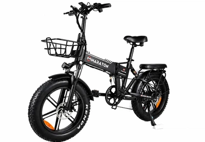 Электровелосипед Maraton TRIGO 20" (1000W 48V 21Ah) с корзиной