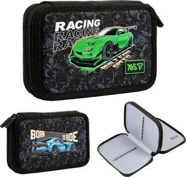 Пенал жесткий Yes двойной HP-01 Racing Life (533715)