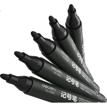 Маркеры Deli Thick Tip 6881, набор 50 шт, черные, 33668