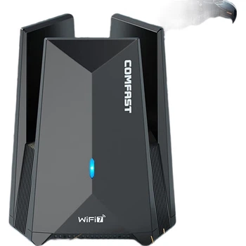 COMFAST CF-987BE WiFi 7 беспроводной сетевой адаптер, 6500 Мбит/с, USB Gigabit, трехдиапазонный 5G, не требующий установки драйверов, настольный компьютер, ноутбук, Wi-Fi приемник и передатчик, высокая мощность