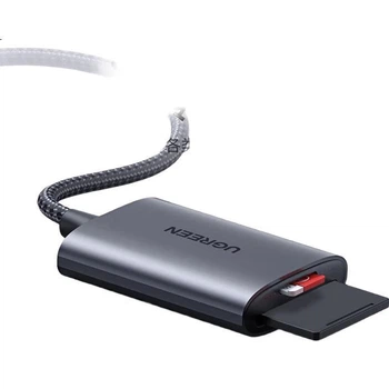 Високошвидкісний зчитувач карт пам'яті UGREEN USB 3.0, багатовхідний зчитувач карт SD/TF, сумісний з комп'ютерами, смартфонами, дзеркальними камерами, відеореєстраторами, картами пам'яті для відеоспостереження, подвійне зчитування карт