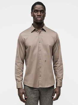 Рубашка хлопковая мужская Armani Exchange 867666085 S Серая (1160238637)