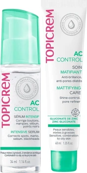 Zestaw do pielęgnacji twarzy Topicrem Ac Control Serum 34 ml + Krem 40 ml (3700281705812)