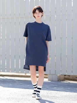 Сукня міді осіння жіноча Uniqlo 286328893 L Синя (1159987696)
