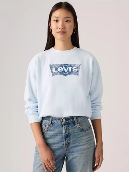 Свитшот на флисе женский Levi`s 342434131 M Голубой (1159959944)