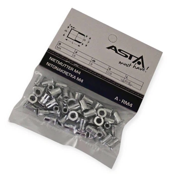 Заклепка різьбова М 4 50 шт Asta