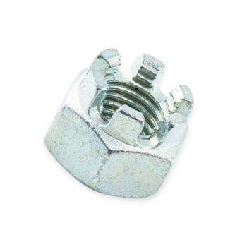 Гайка М16 корончатая 8кл цинк (ст.шаг 2,0) Metalvis