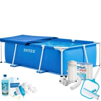Каркасный бассейн MaxPro Intex Metal Frame, полный комплект, 220х150х60 см (IP-175864)