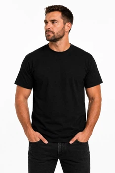 Футболка Gildan Heavy Cotton Чорна 180 г/м²L