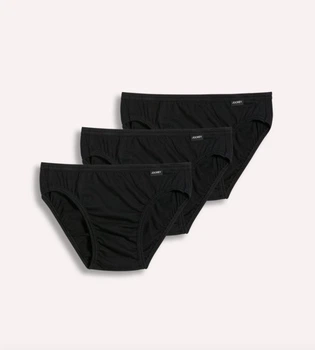 Набор слепов 3 шт мужские плавки трусы Jockey® Elance® Bikini хлопок, размер S черные