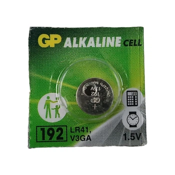 Батарейка таблетка лужна 1.5V 192/LR41 блістер GP