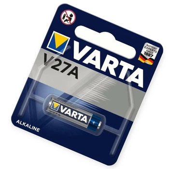 Батарейка "А 27" щелочная 12V микропальчик Varta блистер (в брелок сигналки)