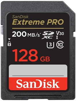 Карта памяти SANDISK Extreme Pro SDXC 128GB UHS-I U3 V30 A2 (SDSDXXY-128G-ZN4IN)