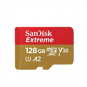 Карта пам'яті SANDISK Extreme microSDXC 128GB UHS-I U3 V30 A2 + SD-адаптер (SDSQXA1-128G-ZN6MA)