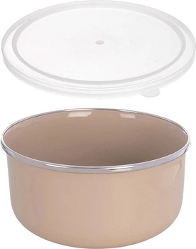 Miska Orion emaliowana z pokrywką Beżowa 1.3 l (8592381272074)