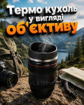 Чашка объектив CANON термокружка в виде объектива к фотоаппарату